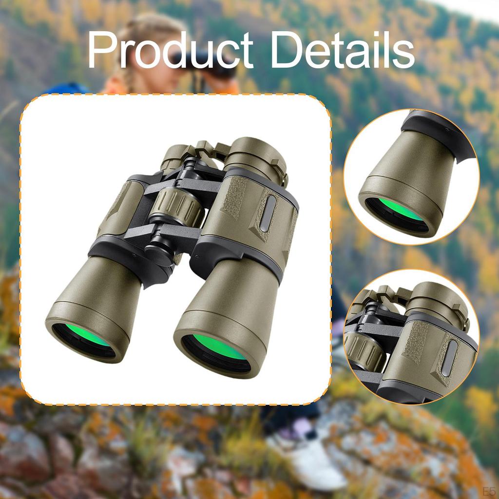 20x50 Binoculars for Adults Birthday Gifts Men Versatile High Powered with Low Security