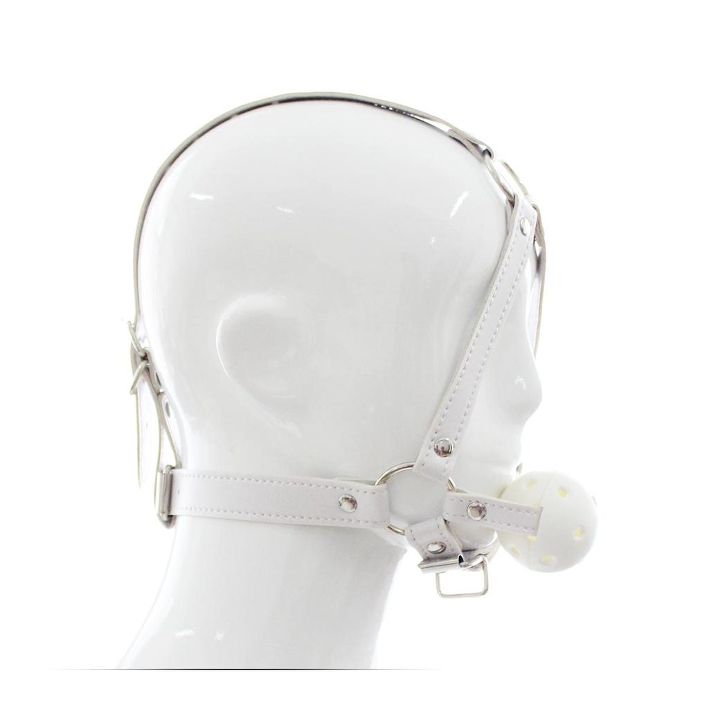 VaHppy Gag Máscaras Sexo Oral Jogos de Casal Role Play Cosplays Rainha Condicionamento Escravo de Cão PU Silicone Ossos de Cão Bolas de Sucção Argola O Bondage