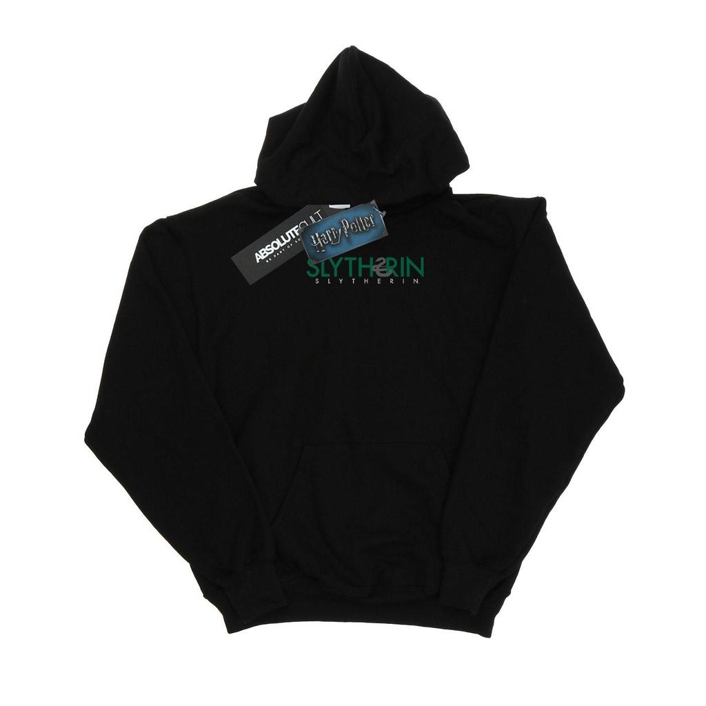 Harry Potter Mens Slytherin Text Hoodie