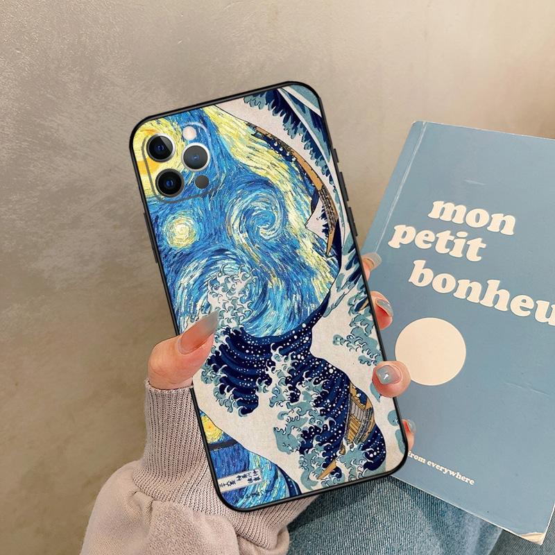 Great Kanagawa Wave Case For iPhone 17 Air 15 14 13 12 11 16 Pro Max 13 mini XR 15 16 Plus 16e Back Cover Shell