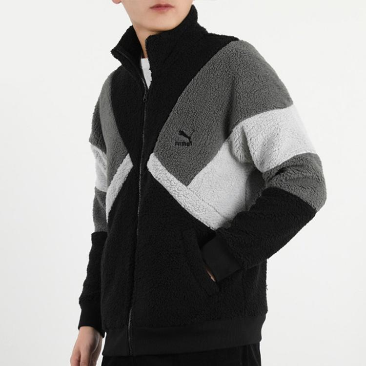 PUMA Retro Block Sherpa Jacket Black Men's 530808-01
