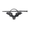 Metal Bat Hair Bun Flexible Gothic Hairpin Halloween Bat Disk Hairpin  Party Accessories
