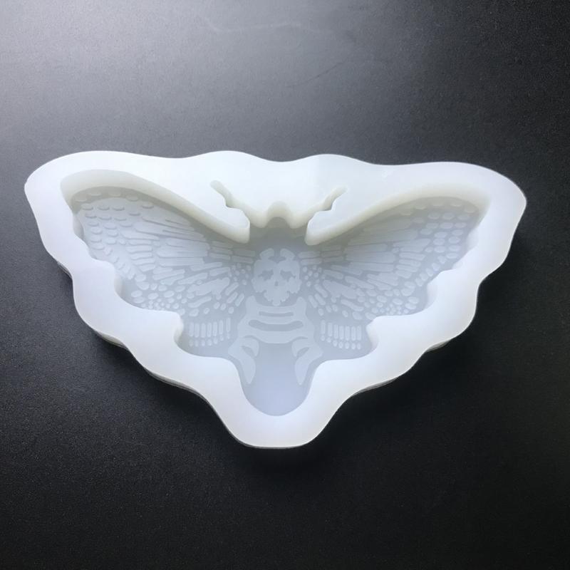 For Creative Moth Keychain Resin Mold  Crafts Bracelet Pendant Silicone Mould Handmade Moth for Key Chain Resin Casti
