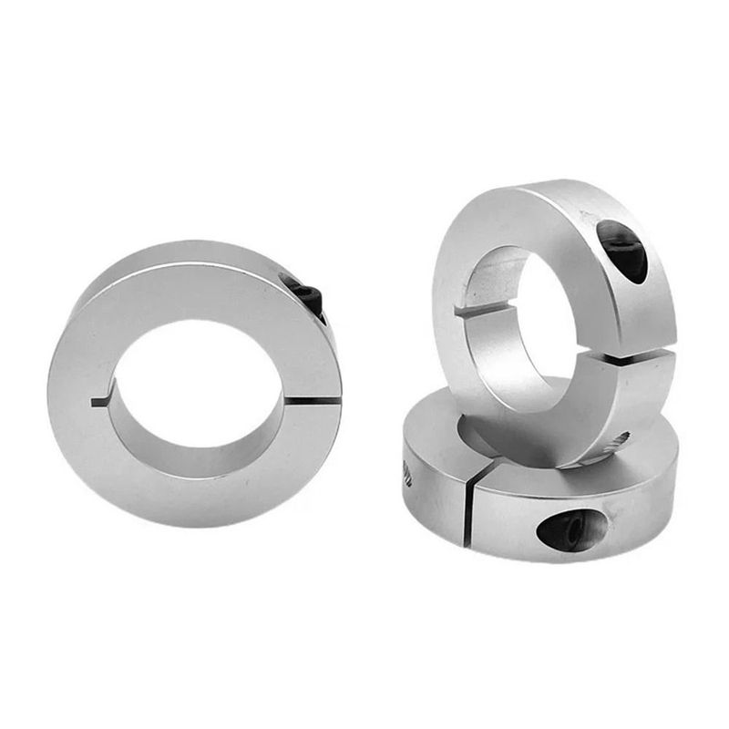 

1Pcs Aluminum Alloy Fixed Locking Limit Ring Double Split Separate Optical Axis Shaft Collar 6-20mm Diameter with Screws 17mm