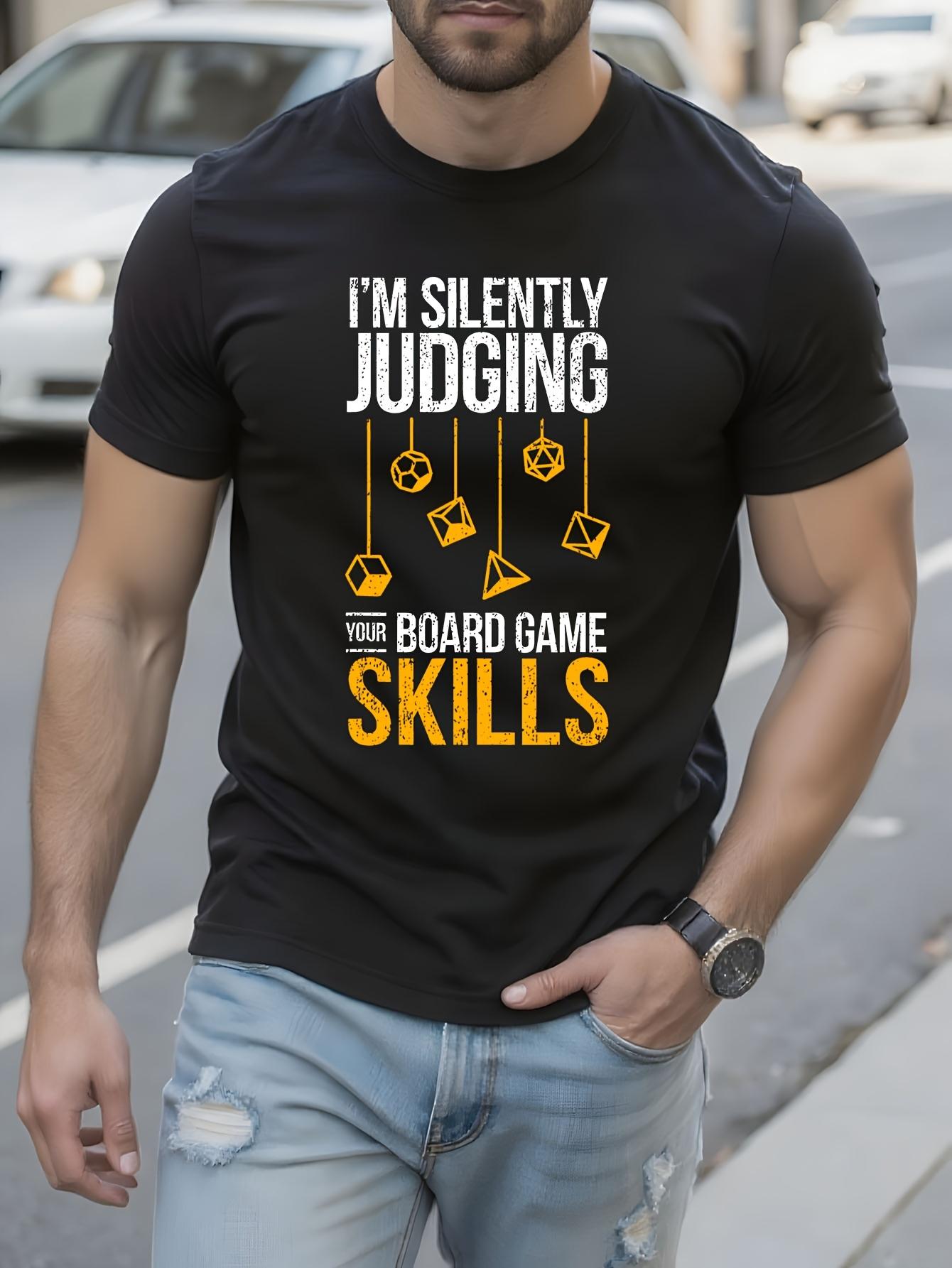 Funny Tshirt Funny Board Game Tshirt - Im Silently Judgin... XXXL