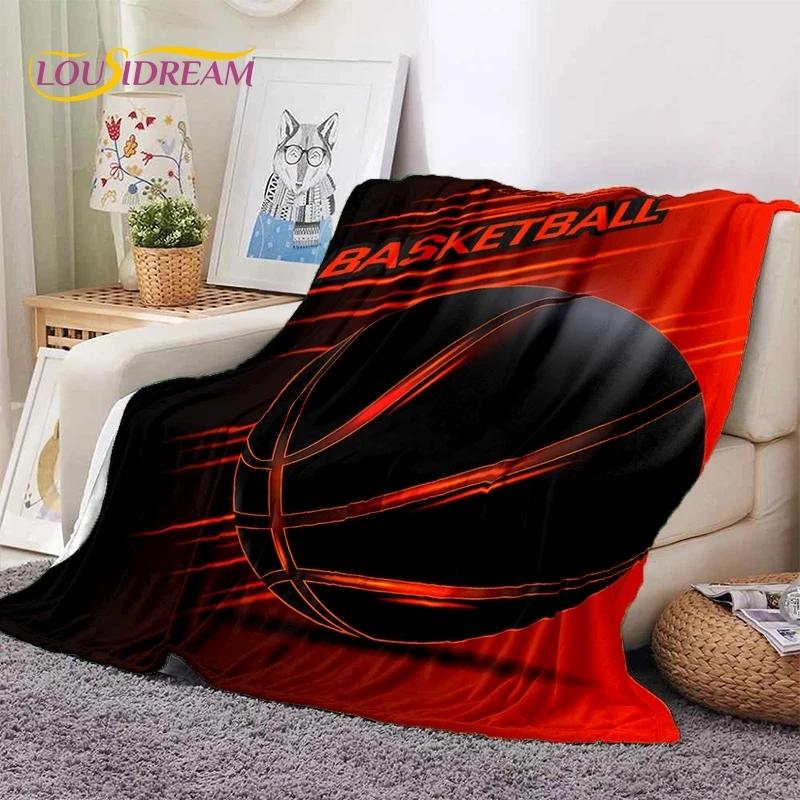 Nejnovější rám basketbalového hřiště Měkká flanelová deka na postele Ložnice Pohovka Piknik, Přehoz na přikrytí Venkovní volnočasový Spánek Dárek