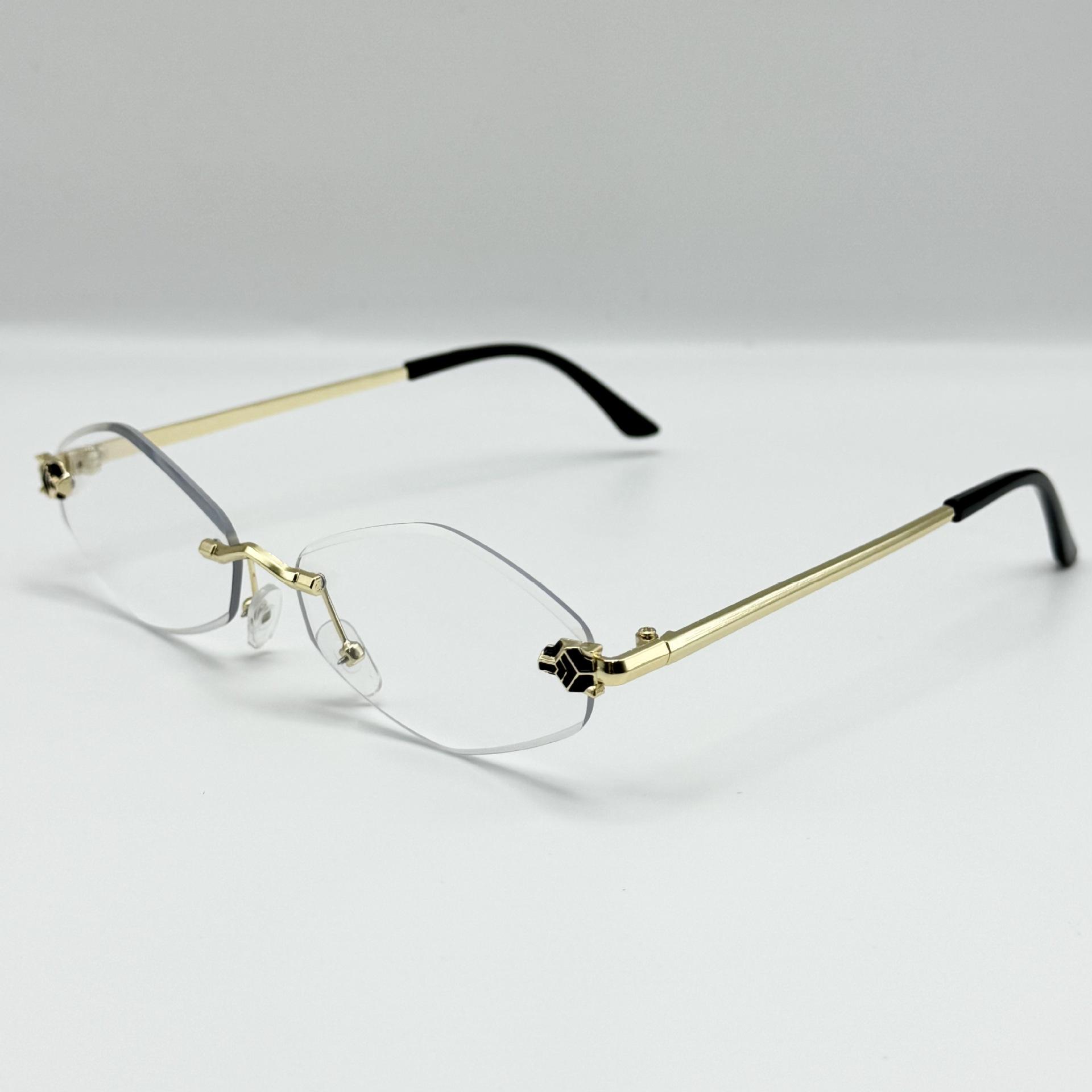 Fashion Small Polygonal Sunglasses for Women Luxury Rhombus Vintage Metal Shades Eyewear