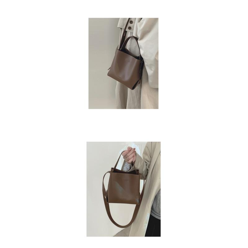 Tooxika Женская новая высококачественная фактурная сумка-ведро большой вместимости — фото 12