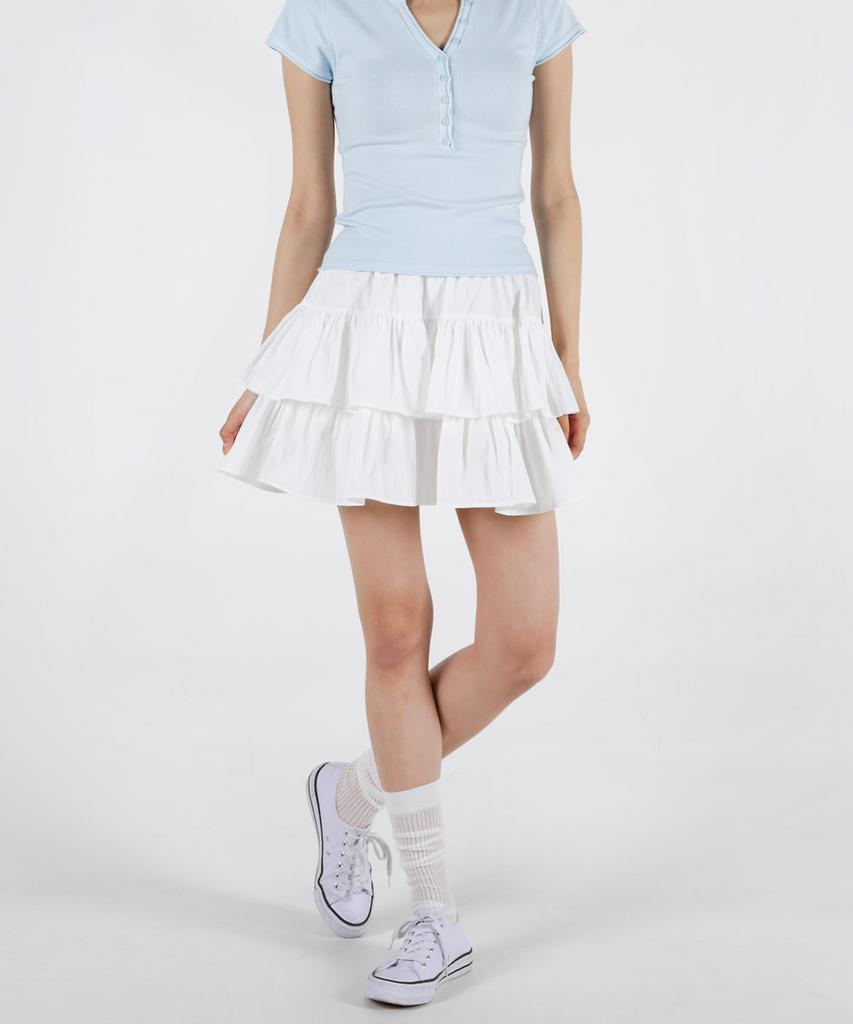 UMM 3-Tiered Inner Pants Elastic Skirt 2 Colors