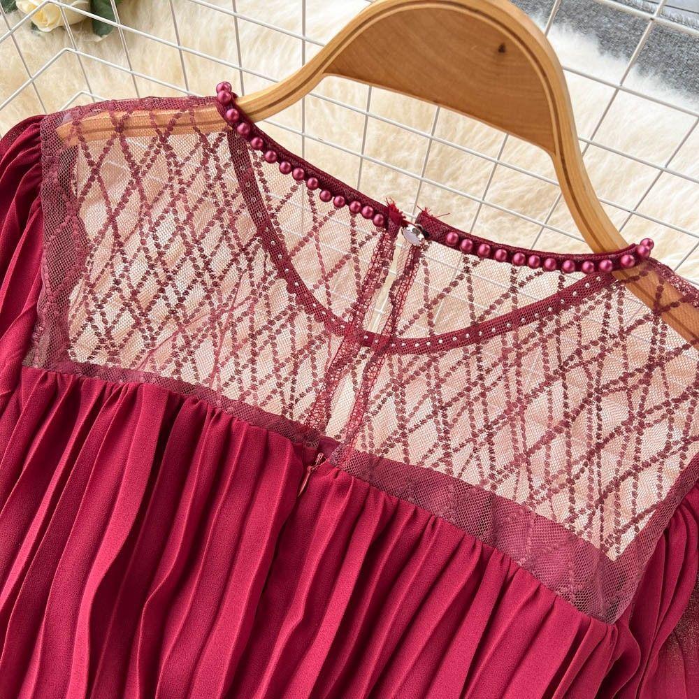 Женское летнее элегантное шифоновое платье с цветочным поясом — фото 14