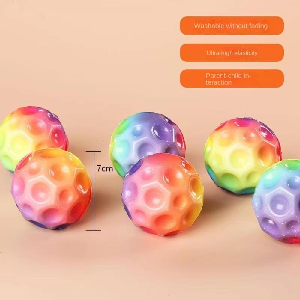 PU Foam Hole Ball Anti-fall Soft Bouncy Ball High Resilience Bouncy Ball  Women