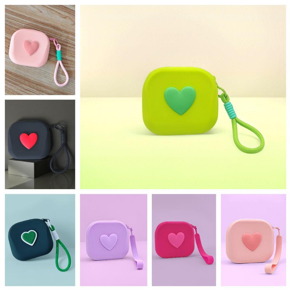 Waterproof Square StorageBag Silicone Earphone Organizer Coin Purse Wireless Earphones
