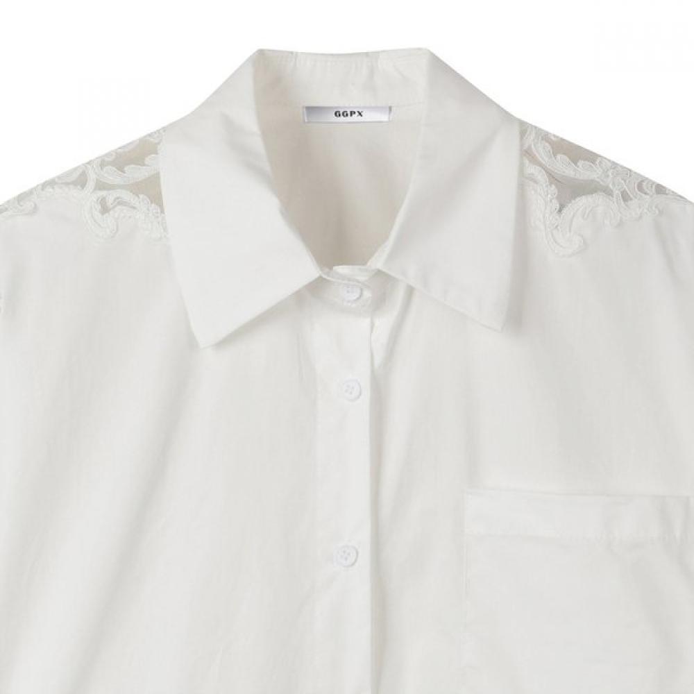 Ggpx Shoulder Lace Detail Shirt Gq2sh048f