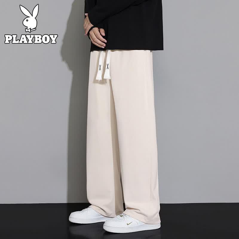 

Playboy Men s Casual Straight-Leg Long Pants S