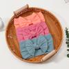 Solid Cable Bow Baby Headband for Child Nylon Layers Headwear Kids Elastic Turban Headwraps Newborn Boys Girls Hair Accessories