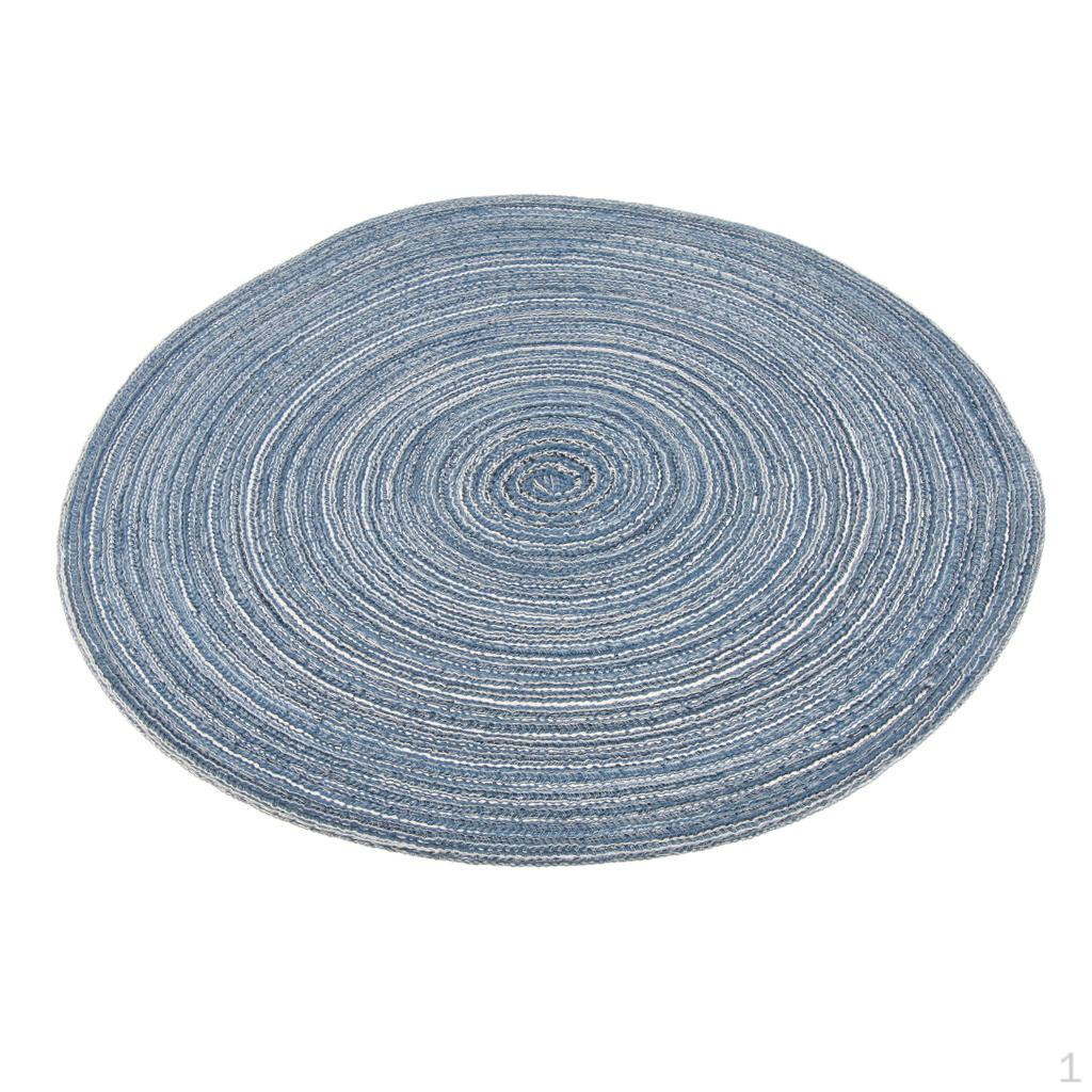 14    Diameter Round Non-Slip Placemats, Knitting Placemats синий