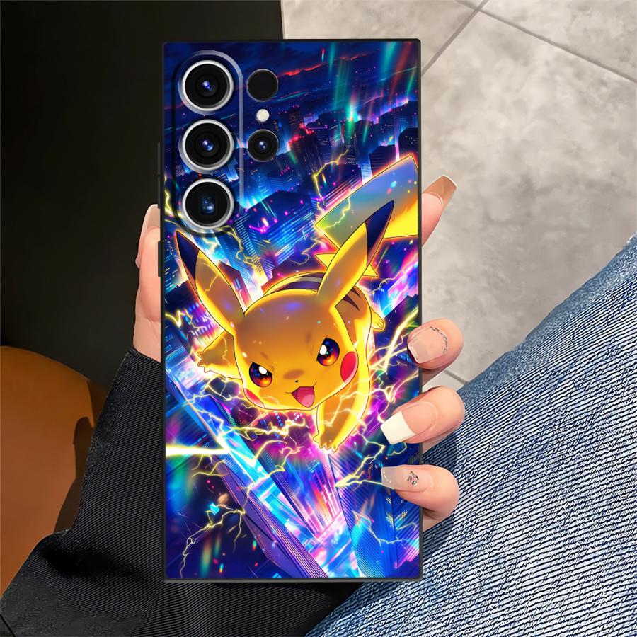 Funda Linda de Pikachu Pokemon para Teléfono para Samsung Galaxy S26 S25 Ultra S20 Note 20 Ultra 8 9 10 S21 FE S10 S9 S23 S24 Plus