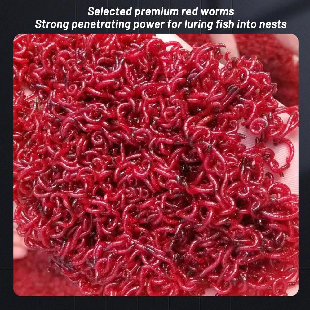 60ML Liquid Blood Worm Flavor Bait Additive Concentrated Red Worm Liquid Attractor Bass Cod Carp Catfish Fishing Accessories