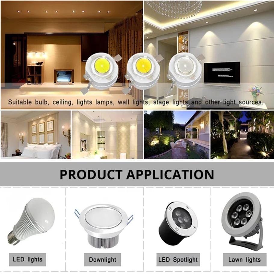 20 Pcs High Power LED Chip Lamp Bulb 2.1V-3.6V 110-120LM Bead Line Emitter Diode SMD IC LED Lamp DIY Led Light Home Decoration