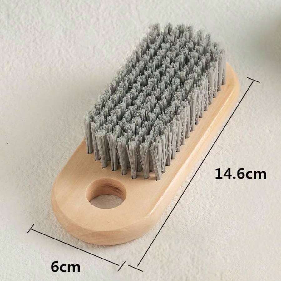 

Wood Laundry Brush, Clothing Stain Remover Scrubber, Soft Bristle For Scrubbing Out Tough On Delicate, Easy To Grip Hand Washing Clothes