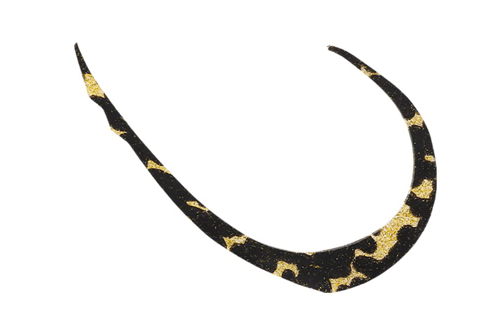 JACKALL Binbin Switch T+ Necktie Micro Curly Wide Black Gold