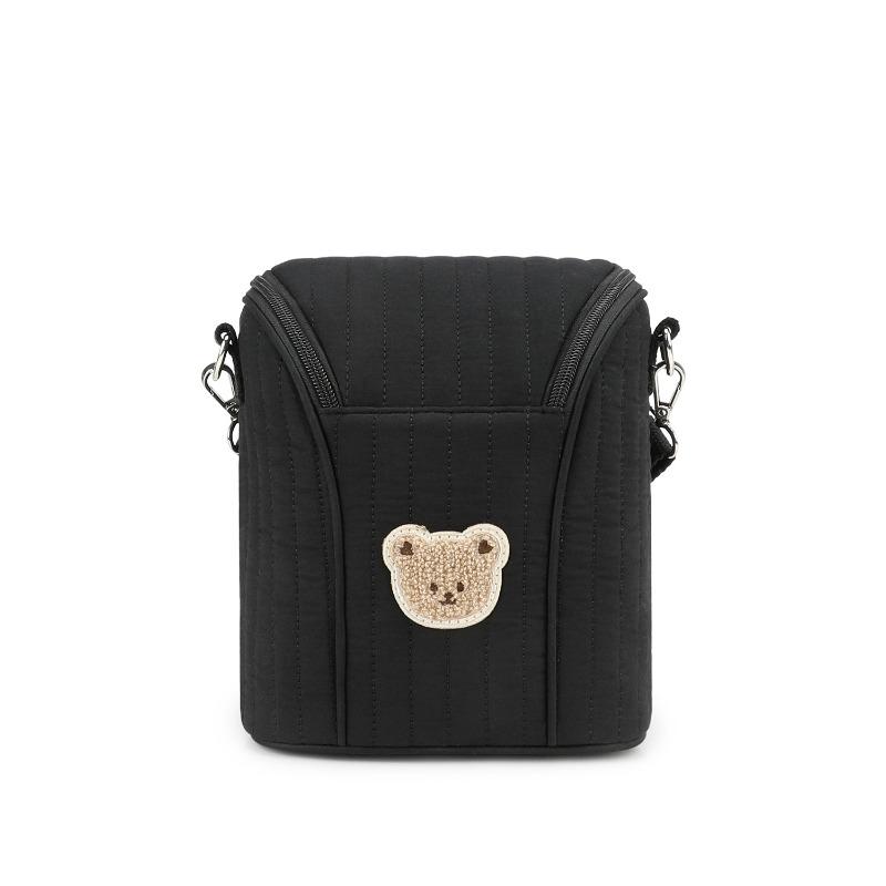 Cotton Insulated Breastmilk Cooler Bag for Travel Portable Breast Pump Storage & Bottle Carrier Compact Nursing Mom Backpack