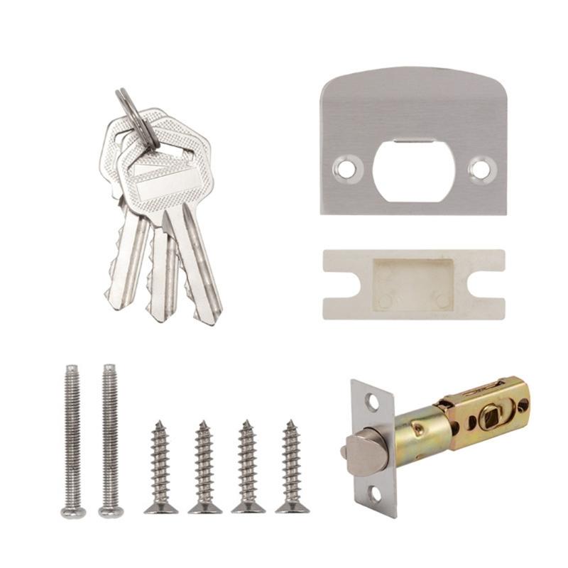 Round Shaped Entrance Lock Doorknob Zinc Alloy Door Knobs Knobset Metal Handle Knob with Key Interior Door Handles