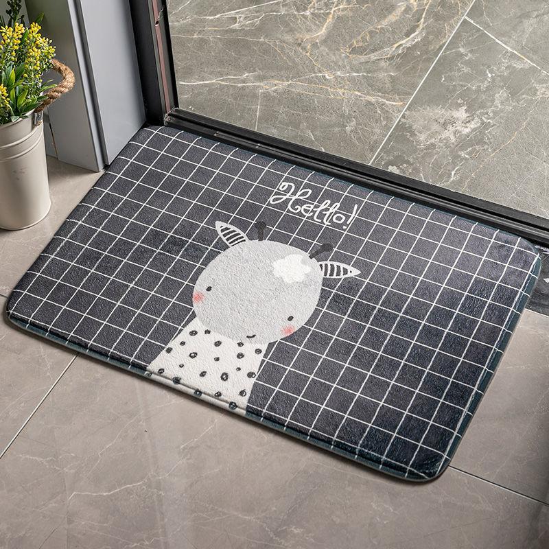 Door Rug Mat Carpet Bedroom Door Pad Toilet Bathroom Non-slip Mat Home Moisture-wicking Foot Best Mat Durable Durable