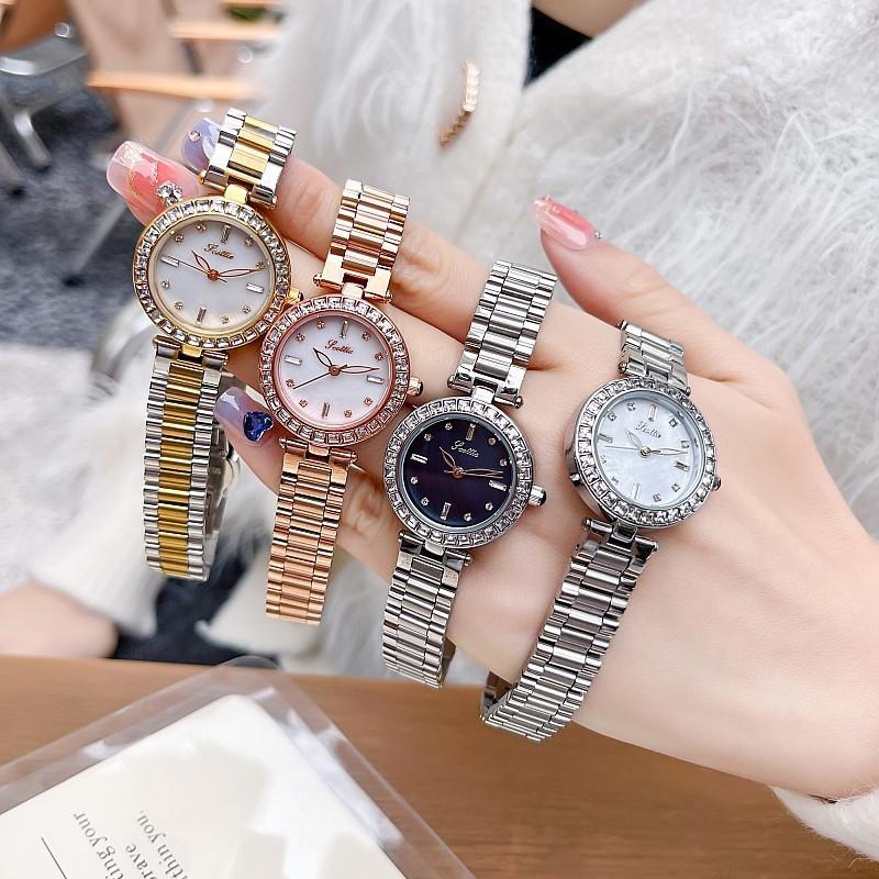 Fashion Women'S Watch Steel Belt Simple Wind Temperament Personalized Quartz Watch Trend Casual