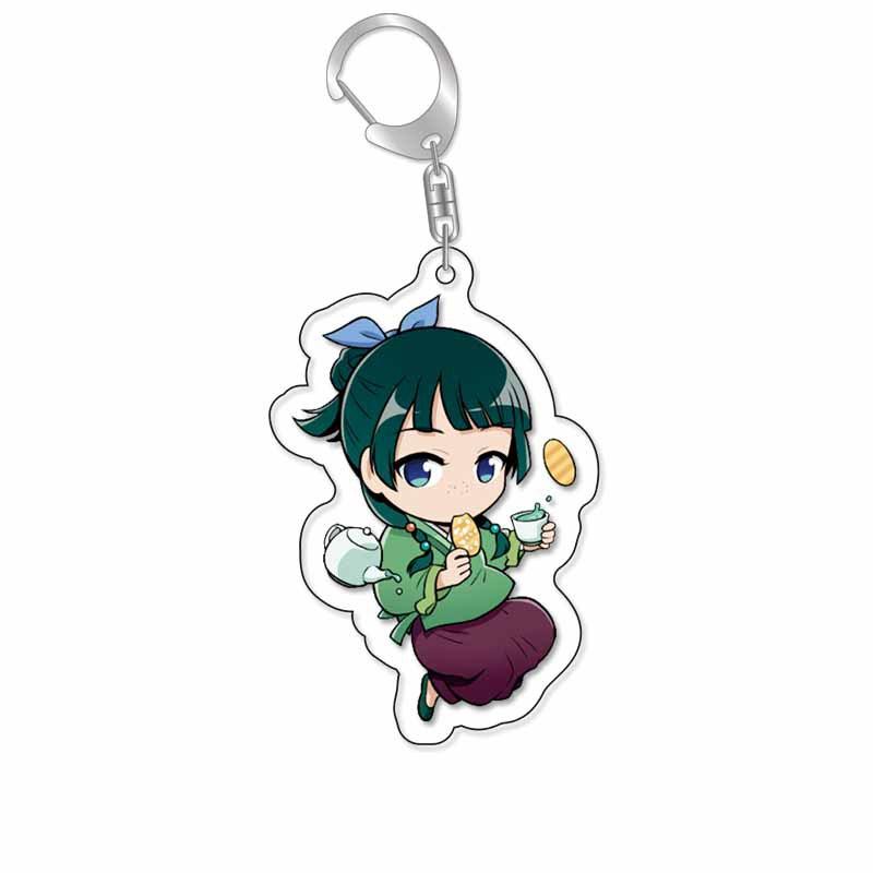 Anime Deníky lékárnice Kočka Renshi Jade List Lihua Konkubína Periferie Akrylový Klíčenka Taška Klíčenka Přívěsek 5,5 cm Dárky