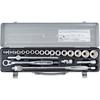 TONE Socket Wrench Set CX3172 9.5mm Drive Silver 24-Piece Tool Kit