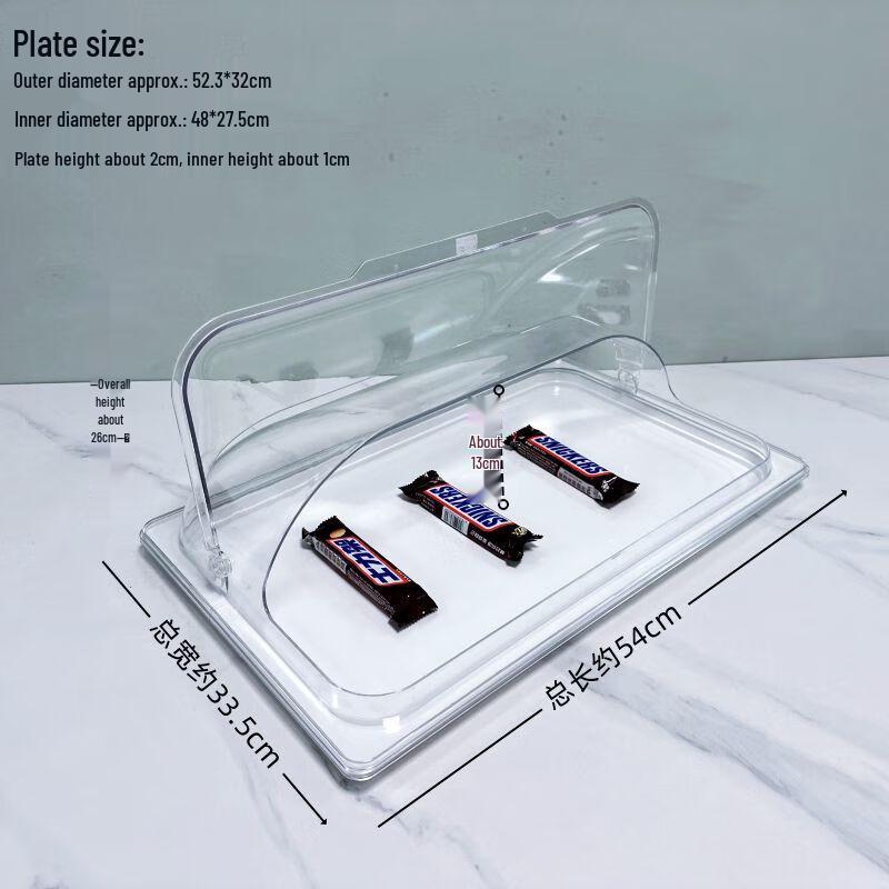 European Style Food Display Tray with Clear Cover
