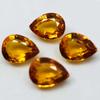 4 Pcs 36.45 Ct Yellow Sapphire Pear Cut Natural CERTIFIED Loose Gemstone Lot SD-06