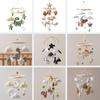 Animal Crib Mobile Wind Chime - Felt Hanging Rattle for Newborns