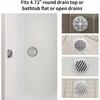 Shower Stall Drain Protector Floor Drain Hair Catcher Protector 304 Stainless Steel Floor Drain Sheet Protector For Kitchen