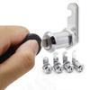 Cam Cylinde Cupboard Mailbox Cabinet With 2 Plastic Keys Furniture Hardware Locker Padlock Pannlart