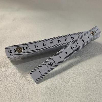 1.1m 10-Fold Metal Rivet Hot Stamping Plastic Woodworking Ruler, Fiberglass Reinforced