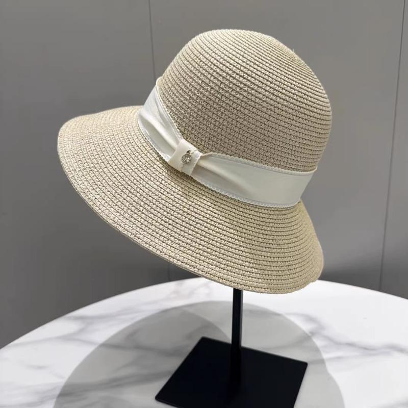 Summer New Sunshade Bucket Hat Women's Versatile Face Small Sunscreen Sun Hat Seaside Vacation Beach Hat