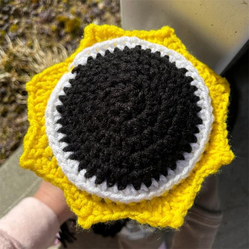 Draußen Die Neue Handgestrickte Schwarze Ameisenmütze Schwarze Spinne Lustige Erwachsenenhut