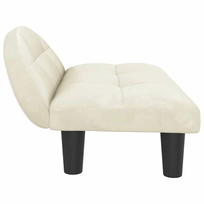 Lit pour chien - Maison Exclusive - Crème - Velours rembourré mousse - 70x52x30 cm