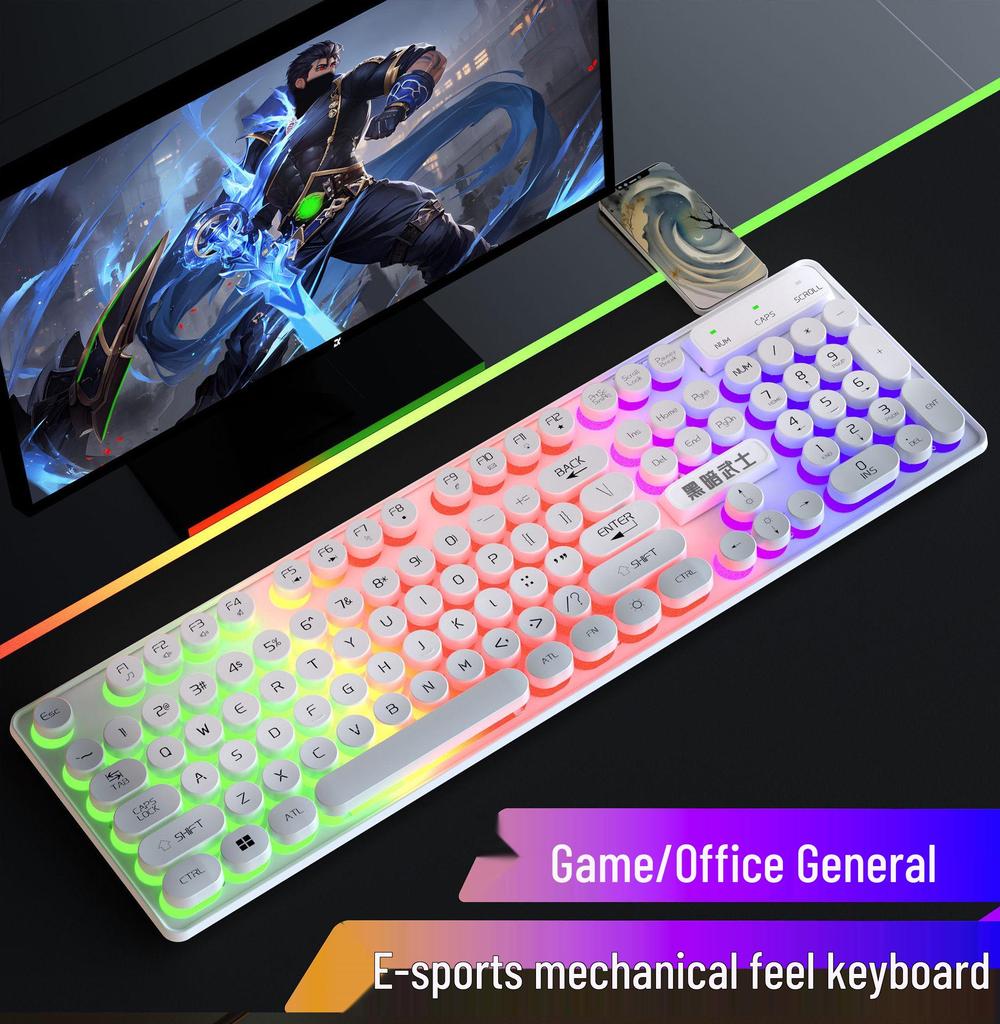 E-Sport Silent Kabelgebundenes Tastatur- und Mausset für Gaming und Bürogebrauch
