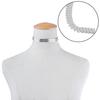 Choker Leaf Design Collar Chain Alloy Punk Women Choker Necklace Jewelry for Party