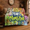 Music Game My Singing Monsters Cartoon Flannel Blanket Soft Throw Blanket for Bedroom Living Room Bed Travel Camping Picnic