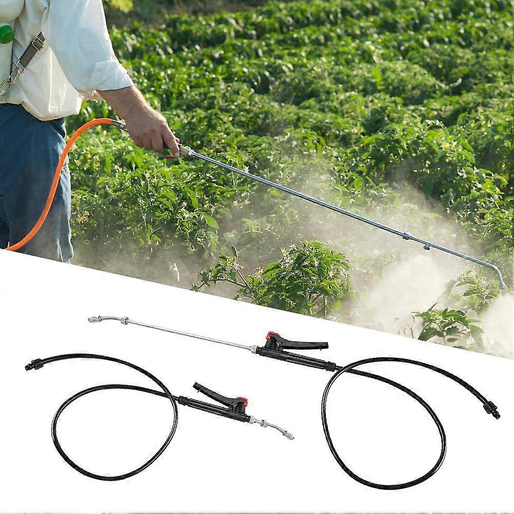 Stainless Steel Spray Wand with Ergonomic Hose and Adaptable Spray Settings