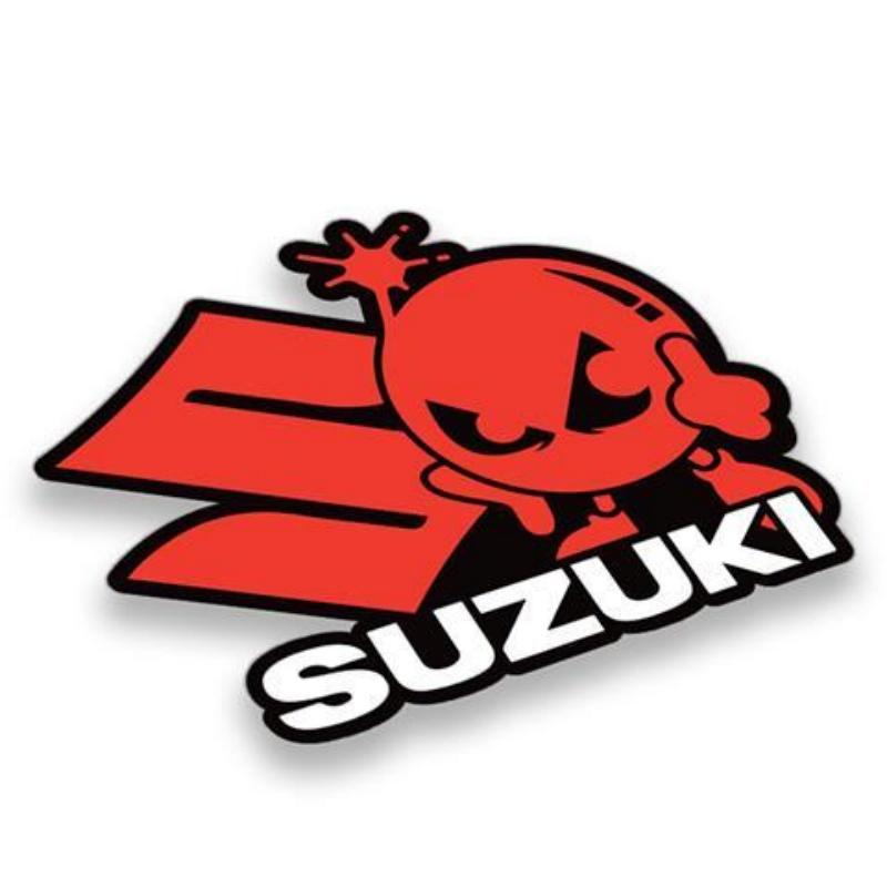 AAGJ1 For Suzuki Motorcycle Personalized And Fun Decorative Sticker Helmet Body Trunk Waterproof And Sun-Proof Modification Sticker красный