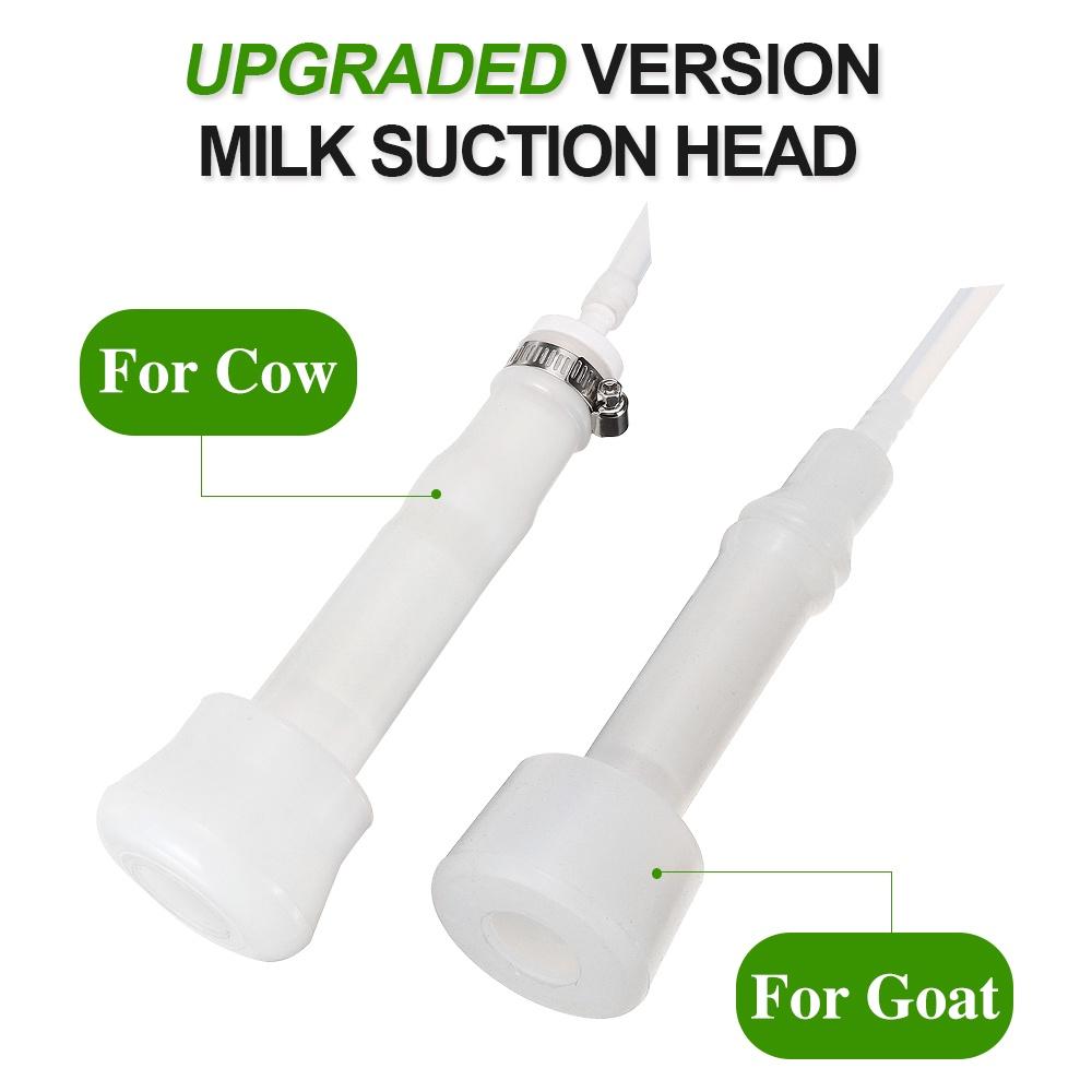 Stainless Steel Electric Milking Machine Household Goat Cow Sheep Bucket Suction Milker Vacuum Pump 5L