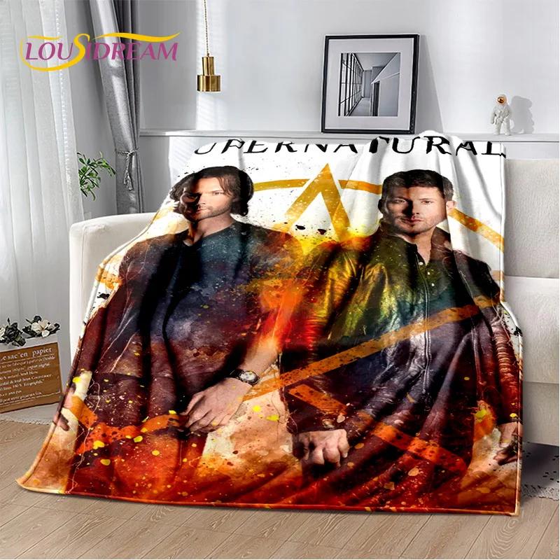 3D SPN Supernatural Zeichen Dean Sam Decke, Weiche Überwurfdecke für Zuhause Schlafzimmer Bett Sofa Picknick Reise Büro Abdeckung Kindergeschenk