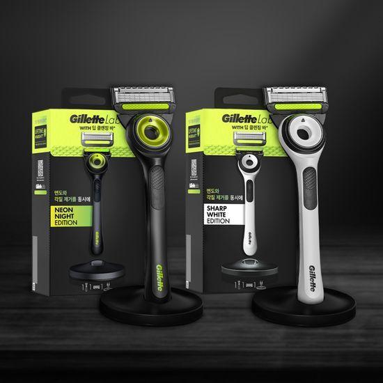 Gillette Labs Deep Cleansing Bar Razor White/Neon (Handle + 1 Blade)