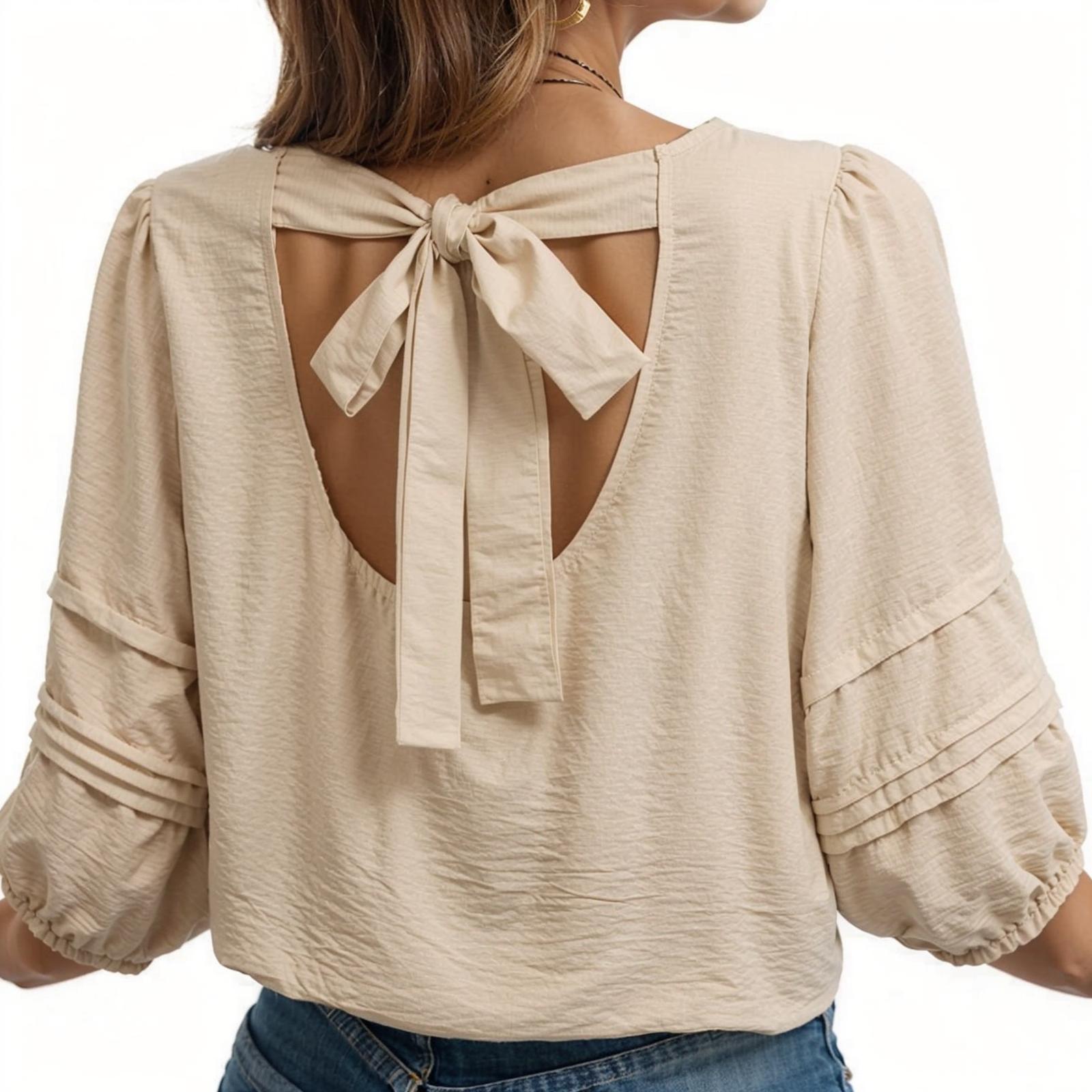 Women s Fashionable Casual -color Top L