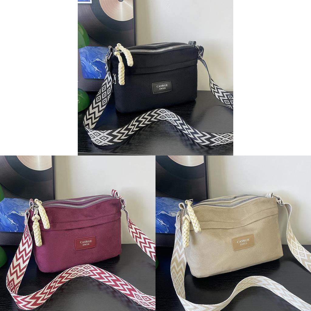 Water Bucket Bag For Women With Leather Suede Material And Chain Detail For Casual Daily Use